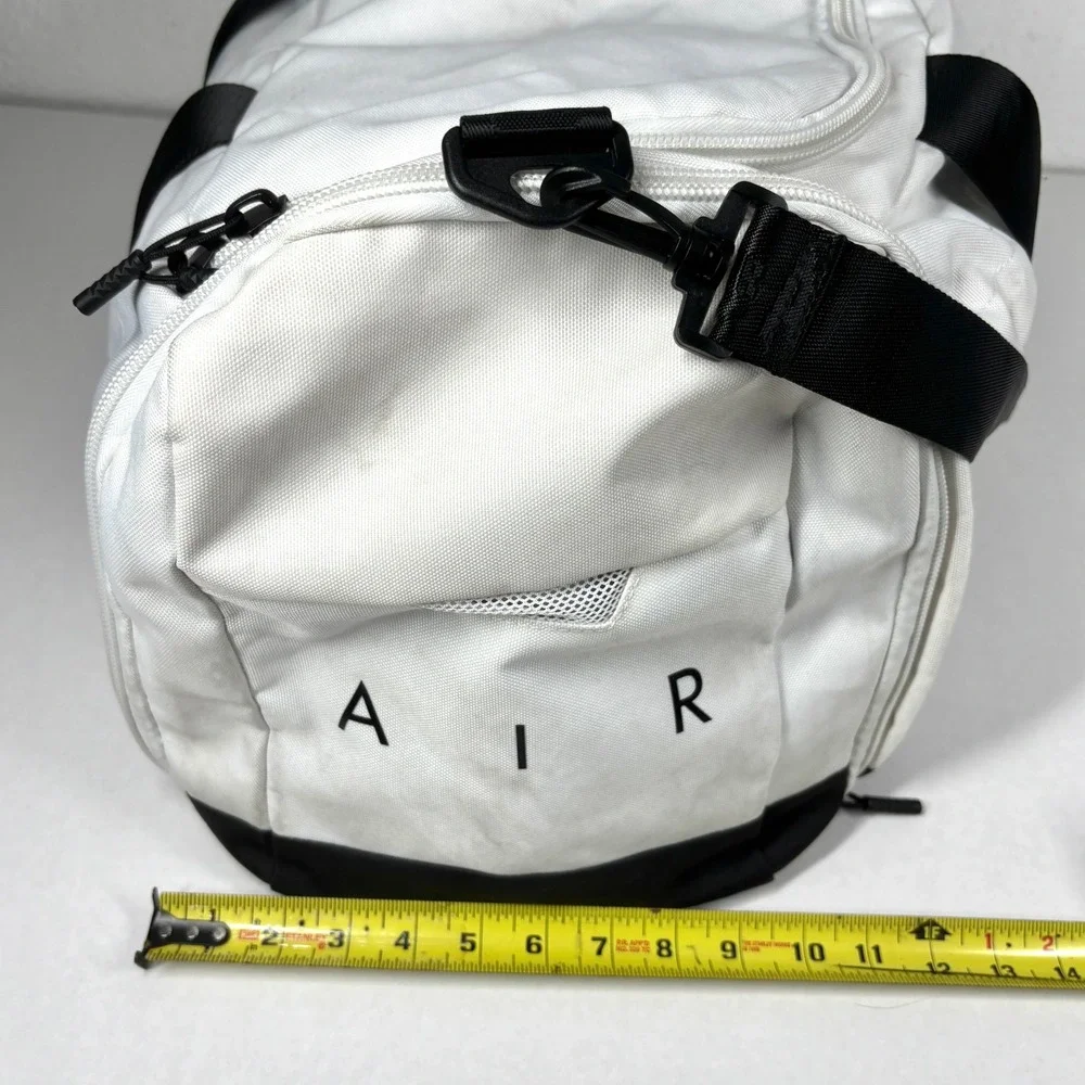 2 Nike‎ Jordan Jumpman Duffel Bag + Backpack SET White Black Red Logo 2pc LOT